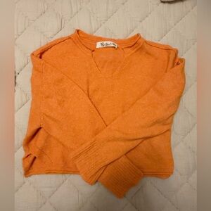 Orange botique cropped Sweater